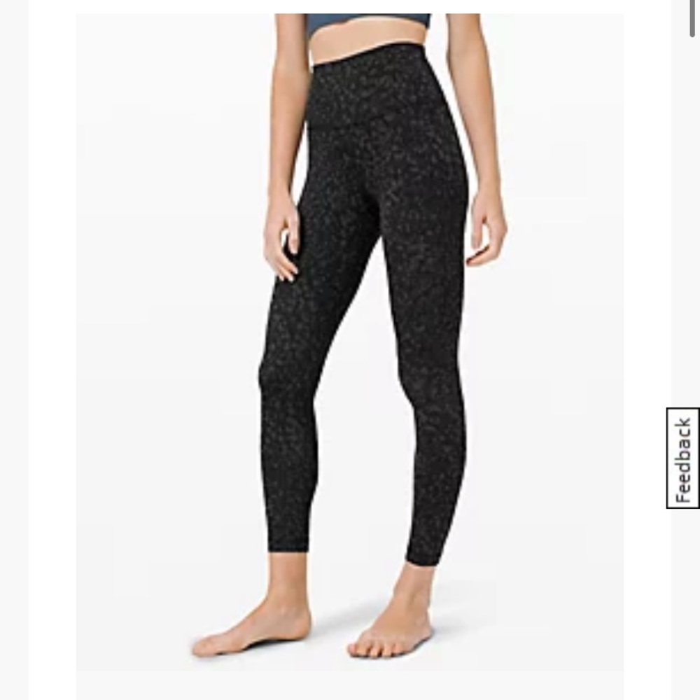 Lululemon High Rise Aligns 25in Wild Thing Deep coal camo